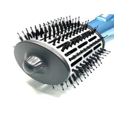 Babyliss pro Cepillo de aire caliente iónica 3½" ovalado nano azul titanium350ux